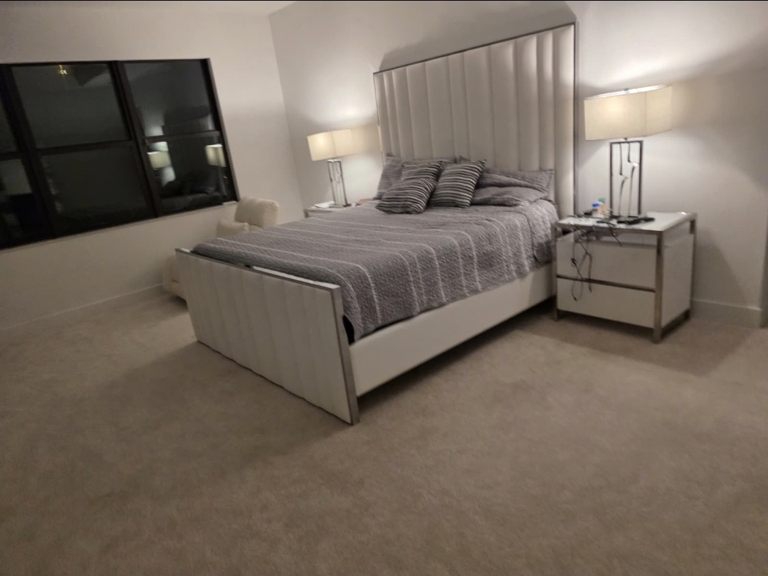 Home 2 furnished bedroom at evening